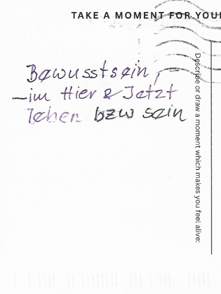 anonymous Awareness - to live or be in the Here & Now