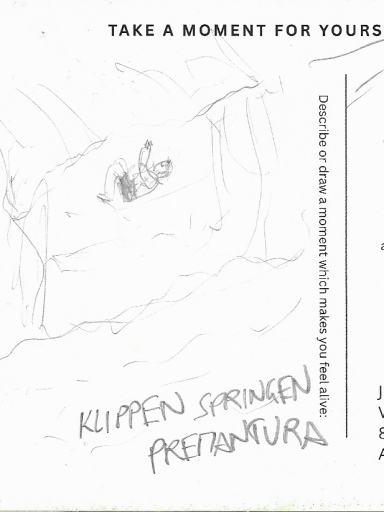 Cliff jumping in Premantura